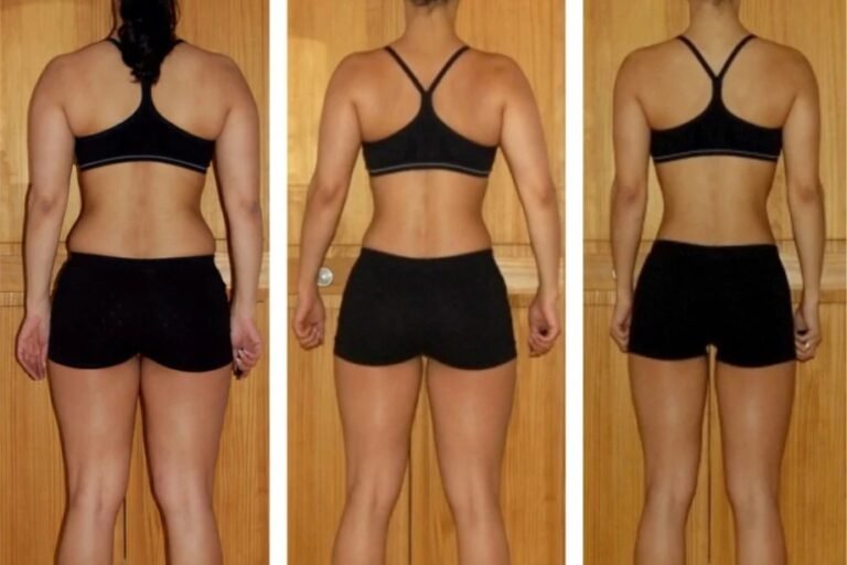 Before and after progress